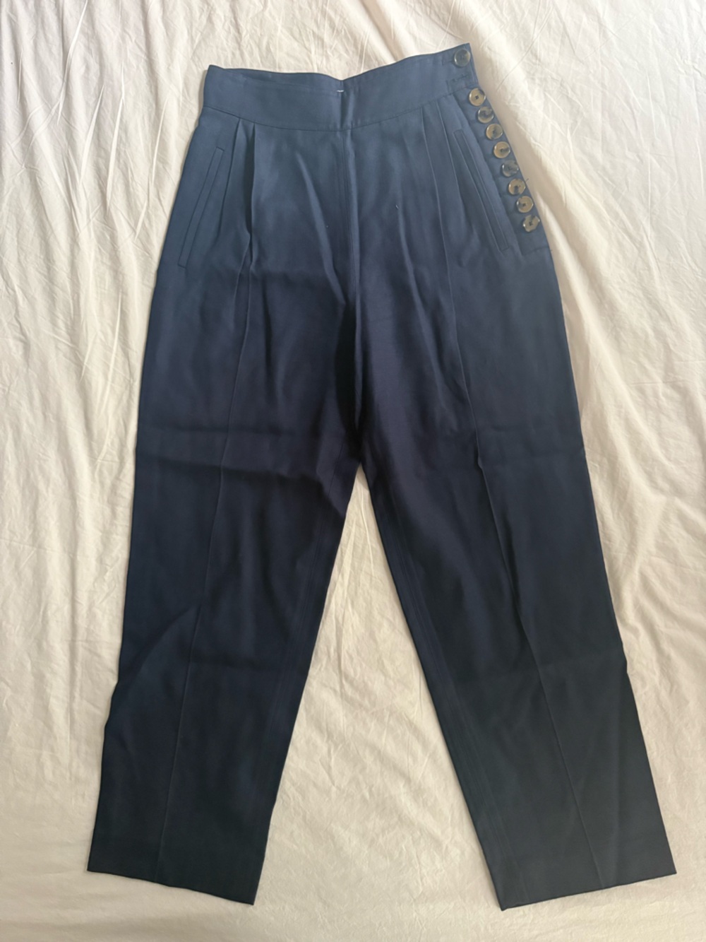 Khaite Navy Blue Cora Pants size 4